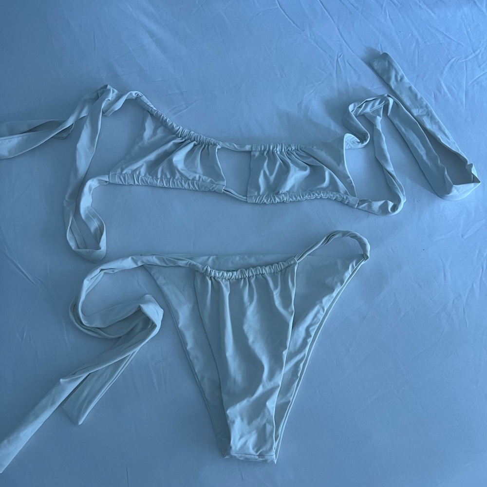 Frankie's Bikinis Cream Top
